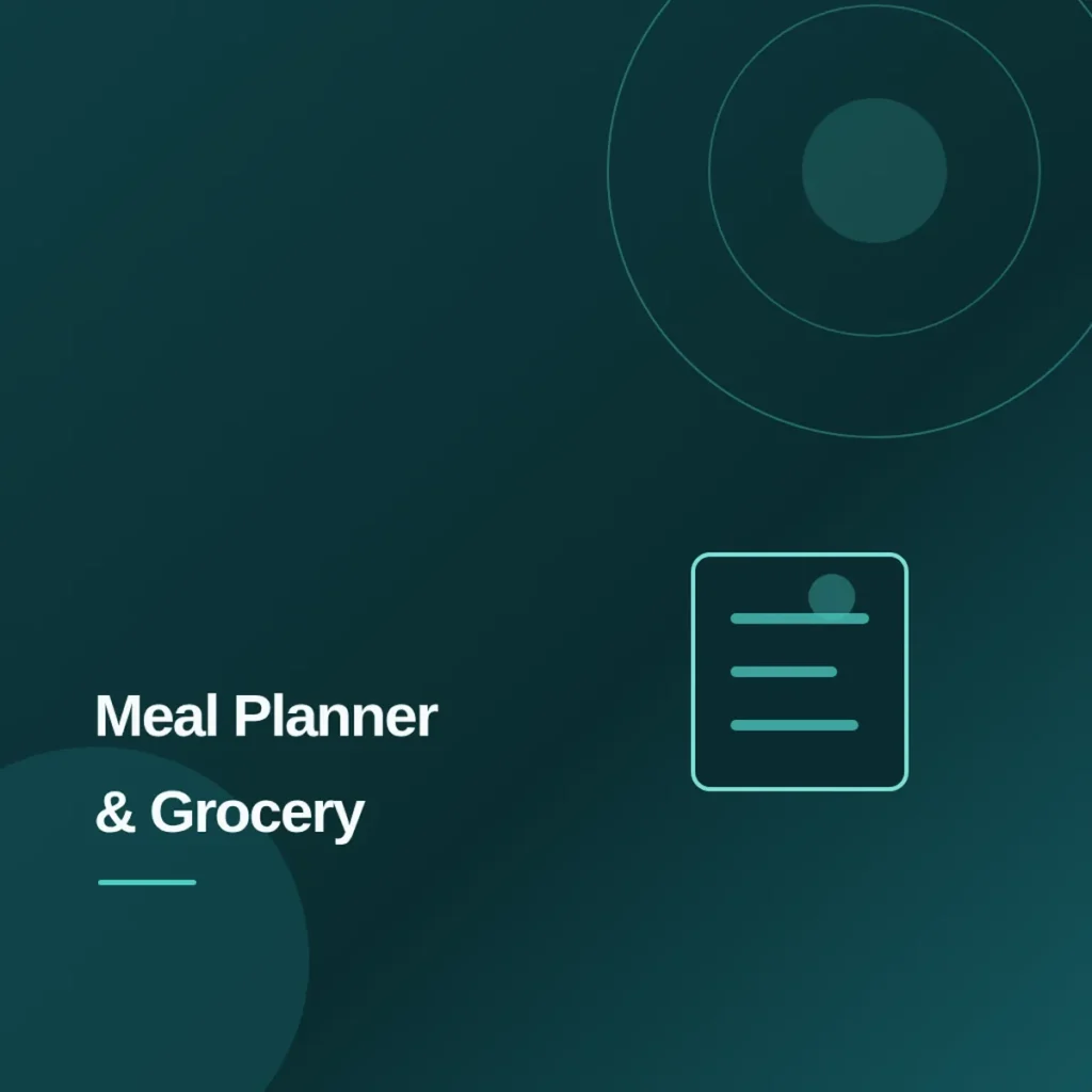 Weekly Meal Planner and Grocery List PDF Download