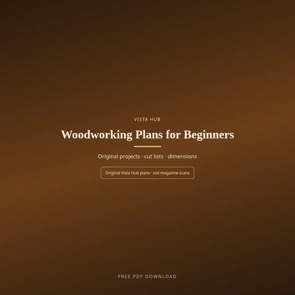 Woodworking Plans for Beginners PDF Download