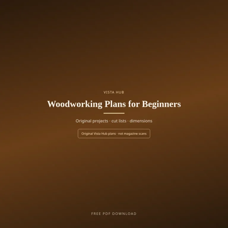 Woodworking Plans for Beginners PDF Download