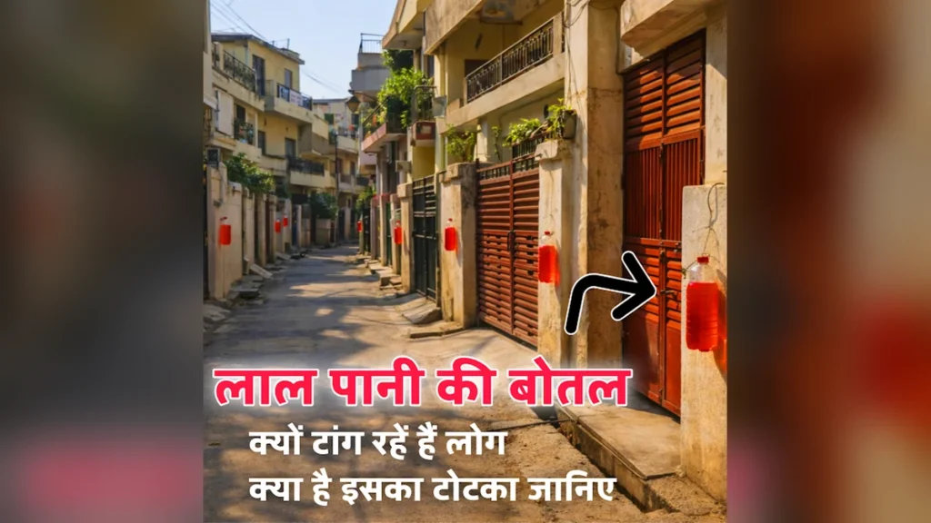 Lal pani ki bottle kyu tangte hai red water bottle outside house reason