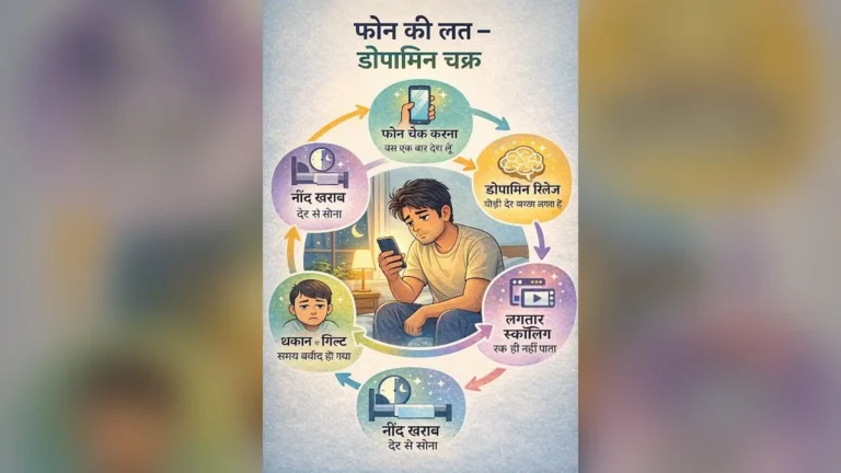 मोबाइल की लत से कैसे बचें? डोपामाइन लूप को समझकर अपने दिमाग को रीसेट करें।