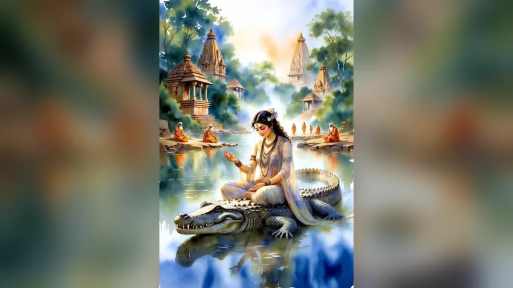 माँ नर्मदा HD वॉलपेपर फोटो डाउनलोड: नर्मदा जयंती और दैनिक स्मरण के लिए दिव्य चित्र