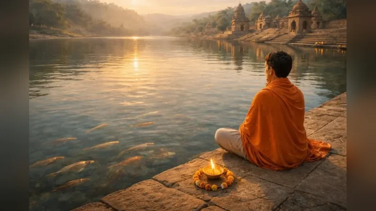 पवित्र माँ नर्मदा की पूजा विधि, महत्व और पर्यावरण-अनुकूल नियमों को समझें।