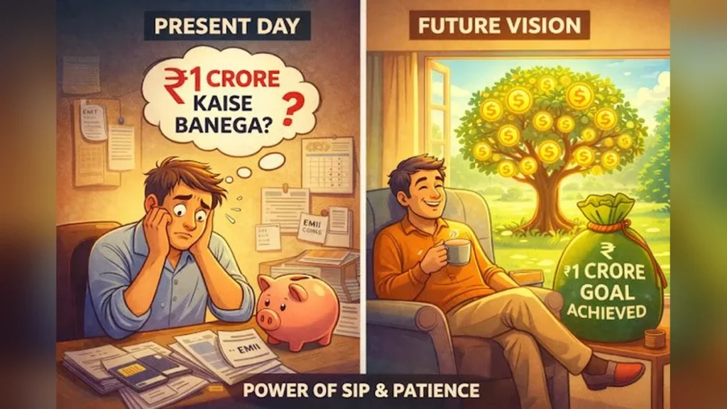 1 करोड़ रुपए कैसे कमाए? नौकरी के साथ करोड़पति बनने का पक्का प्लान (Step-by-Step Guide)