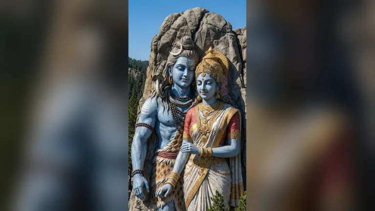 Shiv Parvati Love Images HD : Shiv Parvati 3D AI Photo