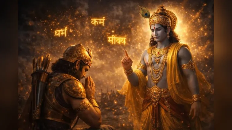 भगवान कृष्ण का अर्जुन को उपदेश: निष्काम कर्म, धर्म और मोक्ष का आधुनिक अर्थ | भगवद गीता के अनमोल वचन