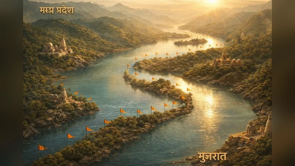 नर्मदा परिक्रमा का विस्तृत नक्शा, मार्ग, दूरी और पड़ाव: आपकी संपूर्ण यात्रा गाइड