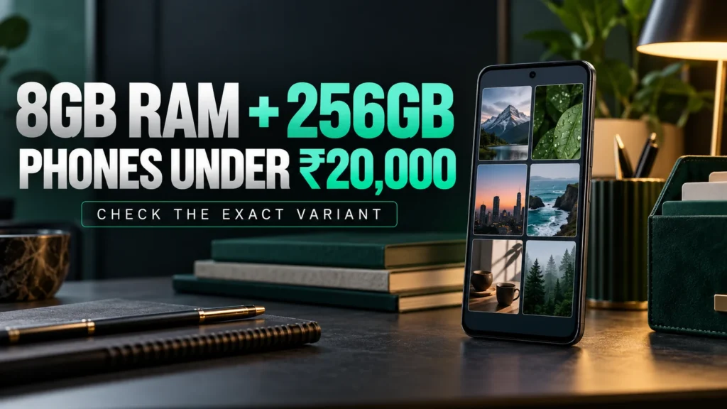8GB RAM, 256GB Phones Under ₹20,000: Choose the Right Variant