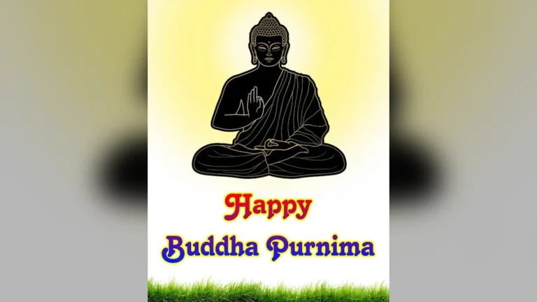 बुद्ध पूर्णिमा 2024 की शुभकामनाएँ। भगवान बुद्ध की शांति, ज्ञान और करुणा का संदेश देती HD वॉलपेपर।
