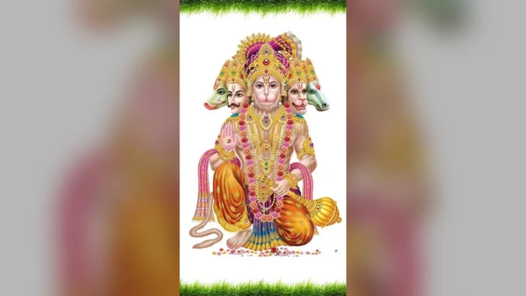 पंचमुखी हनुमान जी की यह दिव्य तस्वीर शक्ति, सुरक्षा और सकारात्मक ऊर्जा का प्रतीक है।