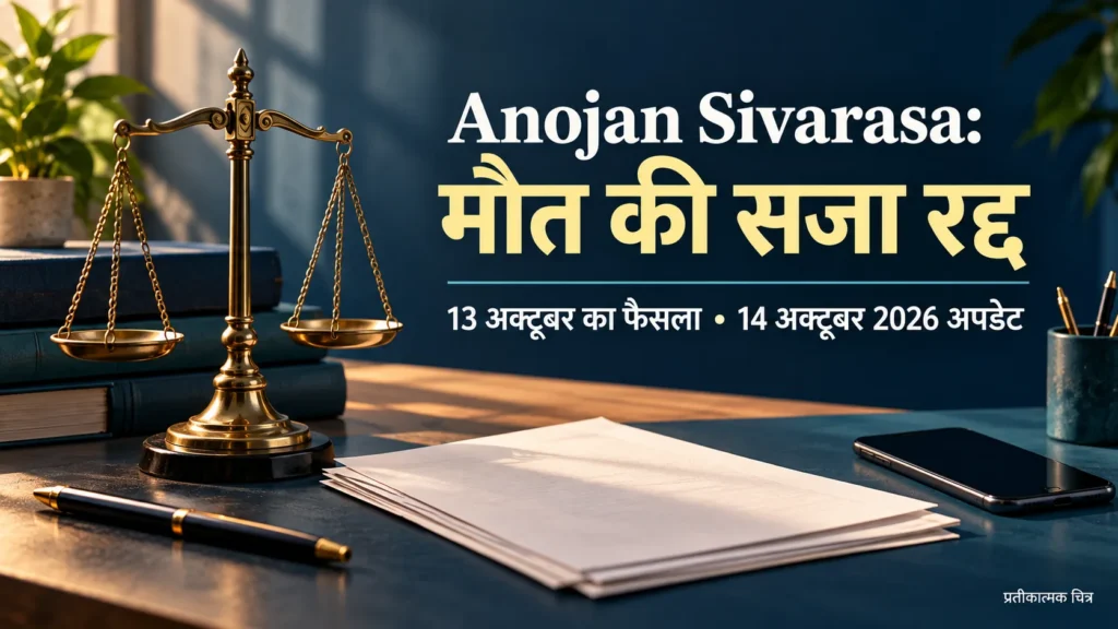 Anojan Sivarasa की मौत की सजा रद्द: क्या रिहाई भी हुई? पूरा अपडेट