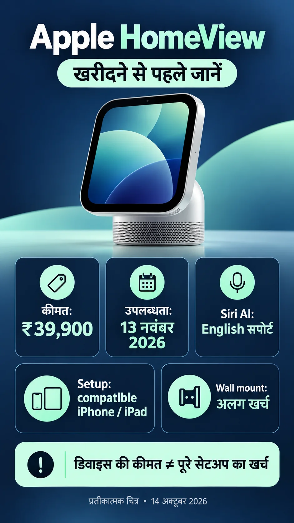 Apple HomeView: कीमत, उपलब्धता और खरीदने से पहले जरूरी शर्तें