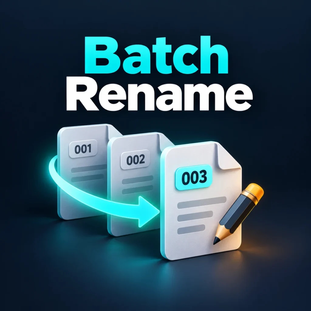 Batch File Renamer – कई फाइलों के नाम बदलें और ZIP लें