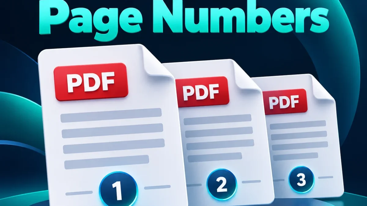 PDF में पेज नंबर लगाएं – फ्री ऑनलाइन टूल
