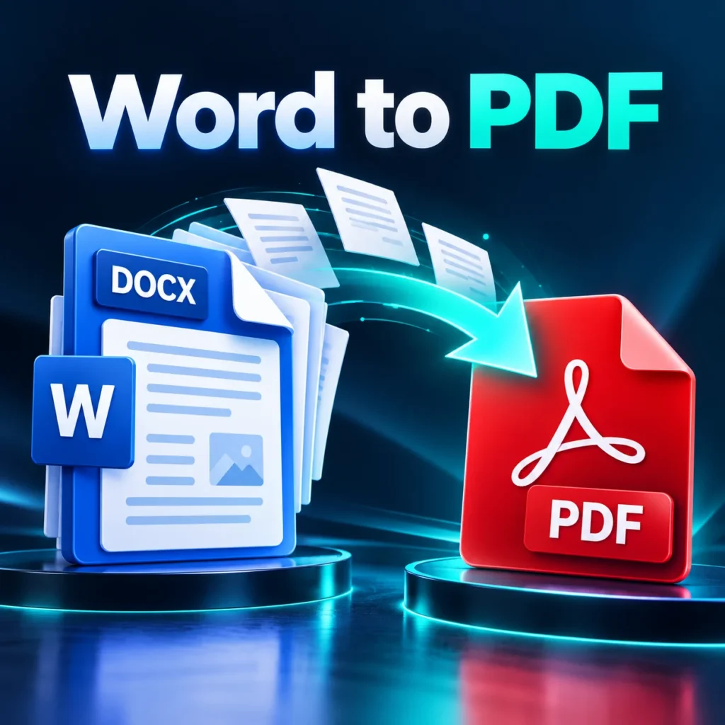 Word से PDF बनाएं – फ्री DOCX to PDF
