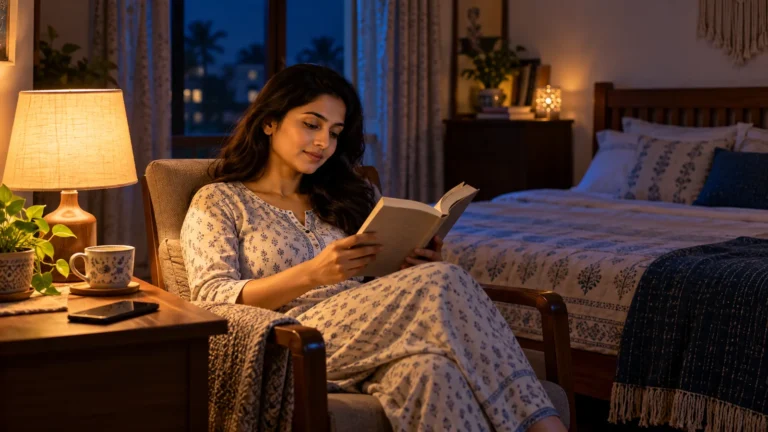 रात के काम समेटकर शांत तैयारी के लिए समय रखें।