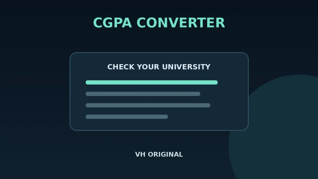 University-rule CGPA converter — VH Original