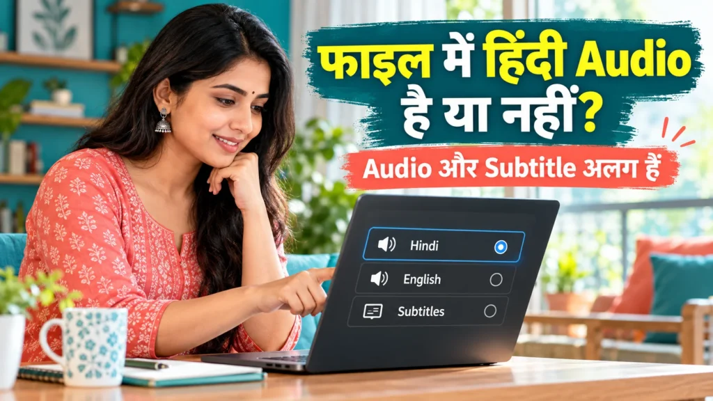 फाइल में हिंदी Audio है या सिर्फ Subtitle? Dual Audio और Language Tag कैसे जाँचें