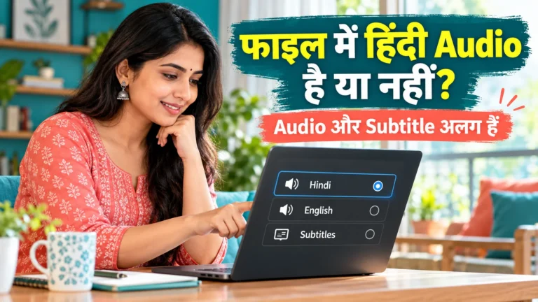 Illustration: audio and subtitles are separate streams.