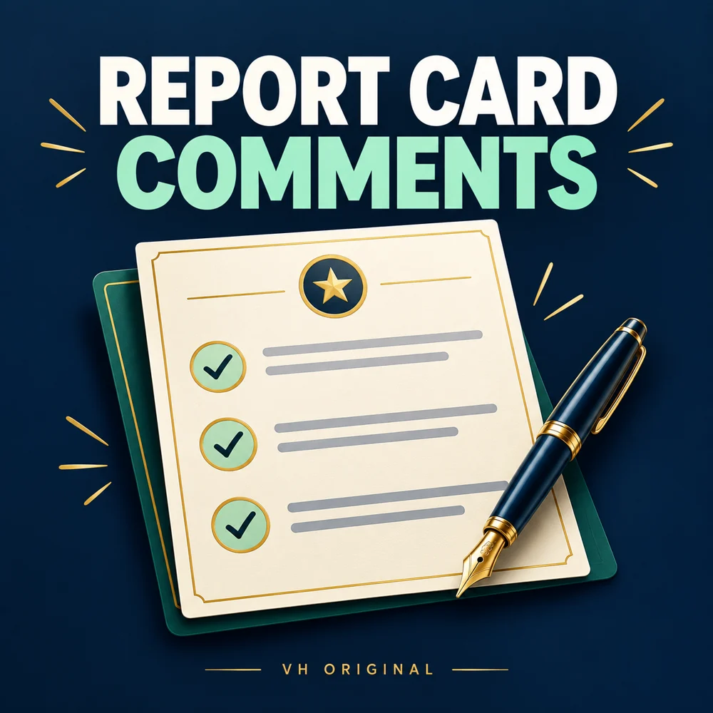 Report card comments — VH Original