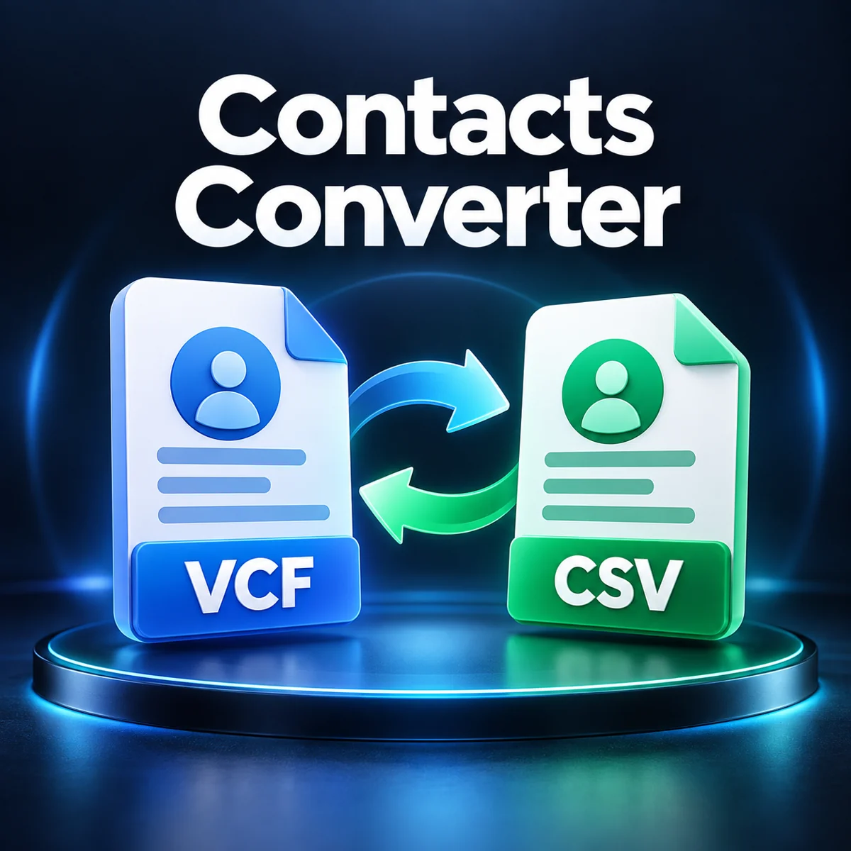 VCF से CSV और CSV से VCF – Contacts Converter