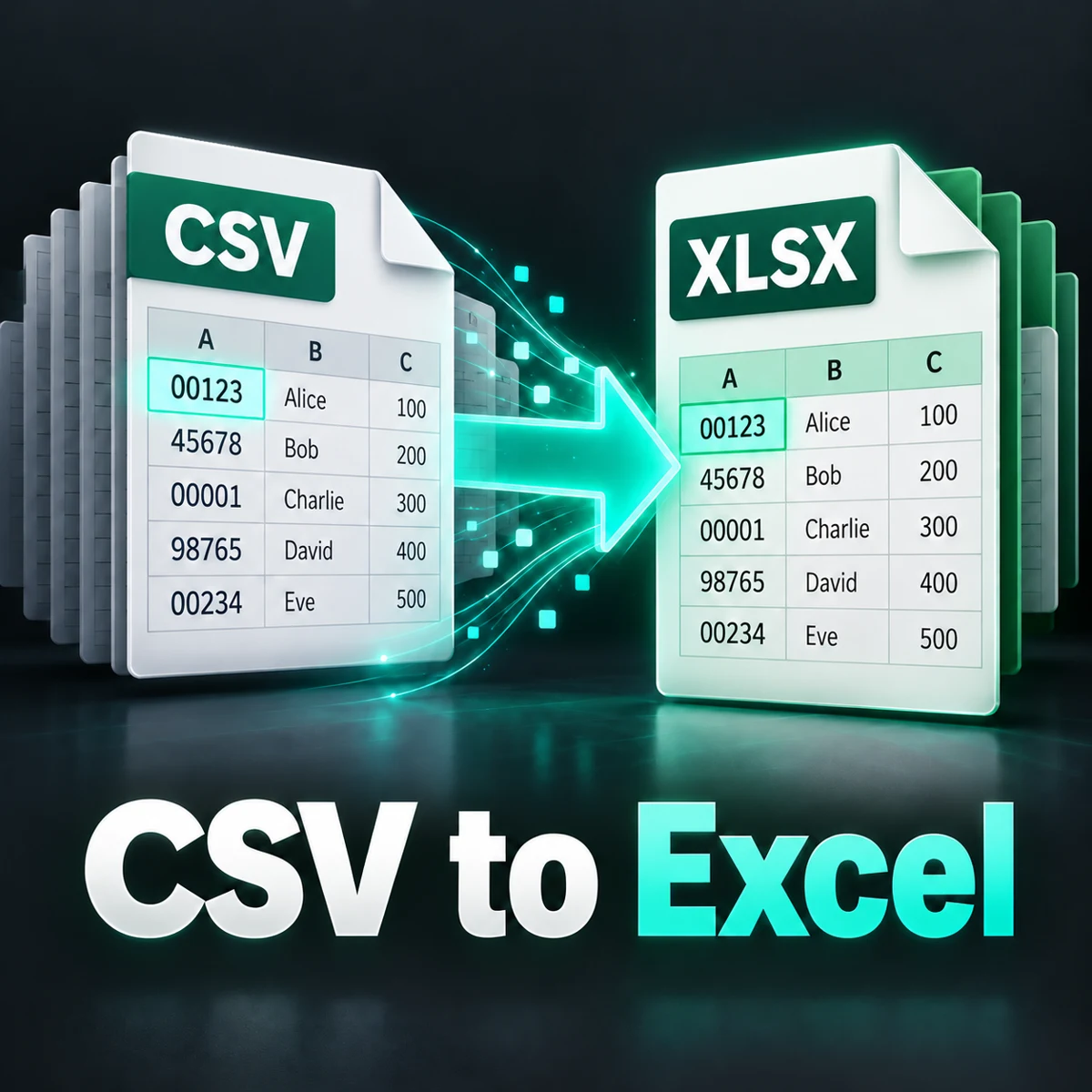 CSV to Excel – आगे के Zero और लंबे IDs बचाकर XLSX बनाएं