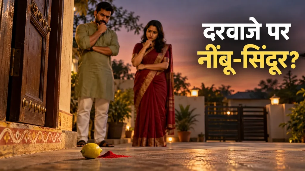 दरवाजे पर नींबू, सिंदूर या अजीब सामान मिले तो क्या करें?