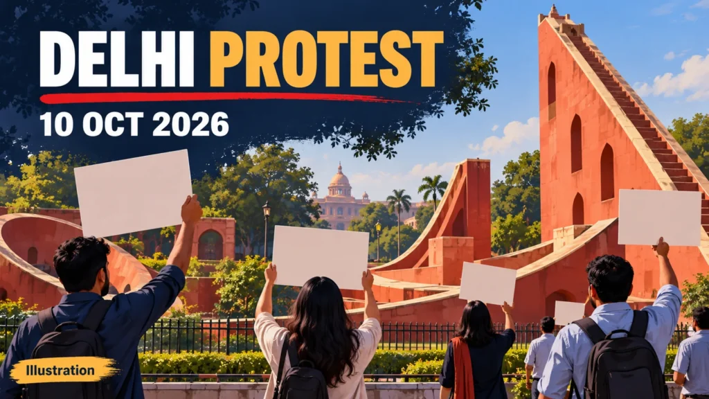 दिल्ली आंदोलन 10 अक्टूबर 2026 Live: जंतर-मंतर और CJP प्रदर्शन अपडेट