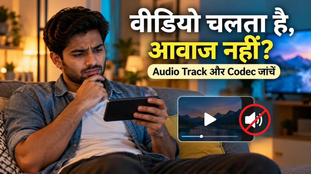 डाउनलोड की मूवी में आवाज नहीं आ रही? MKV, Audio Track और Codec कैसे जाँचें