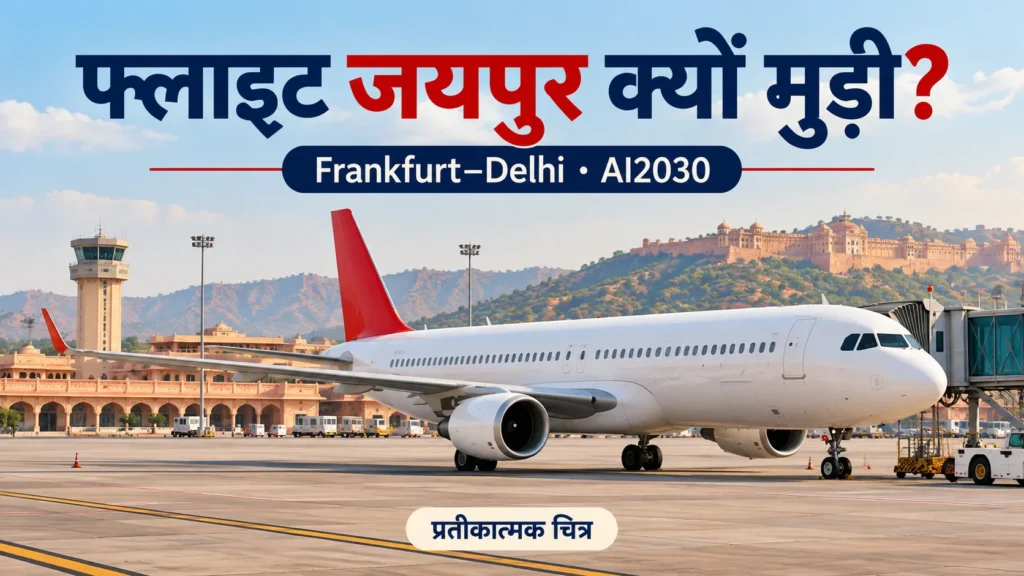 Frankfurt–Delhi Flight Hijack Alert: AI2030 जयपुर क्यों मुड़ी? पूरा मामला