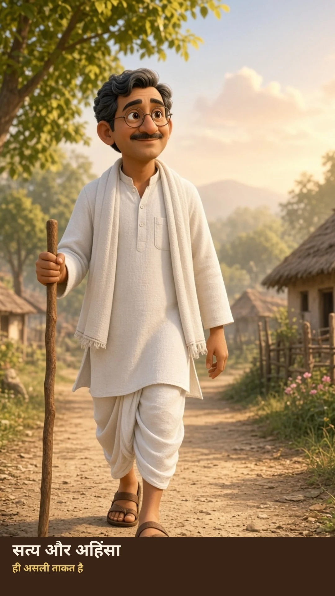 सत्य और अहिंसा ही असली ताकत।