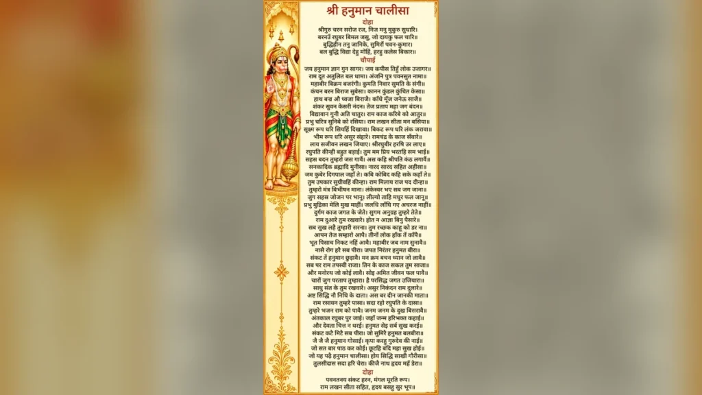 हनुमान चालीसा लिखित में फोटो | Hanuman Chalisa Written Photo HD Download