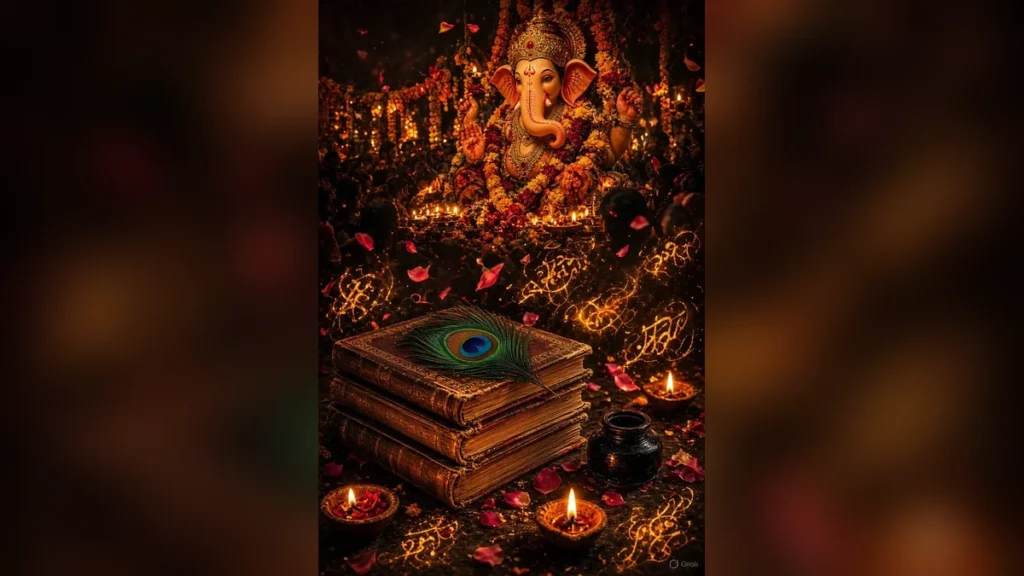 14 सितंबर हिंदी दिवस — ज्ञान, किताब और भाषा का उत्सव (illustrative)