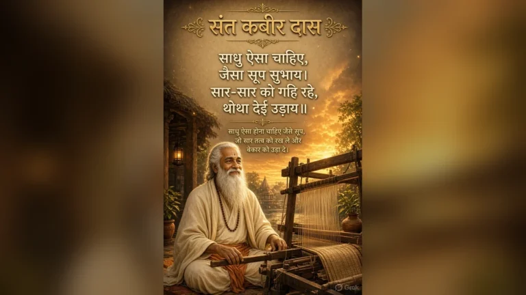 साधु ऐसा चाहिए जैसा सूप सुभाय — कबीर दास के दोहे हिंदी अर्थ सहित