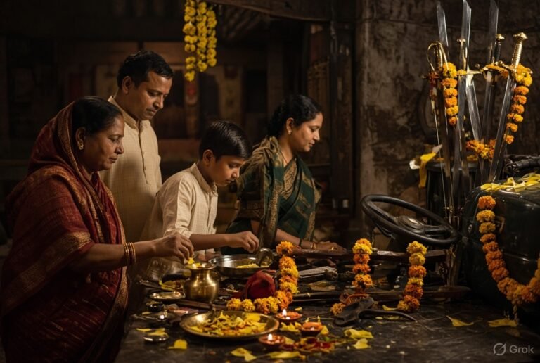 खंडेनवमी शस्त्रपूजन: अर्थ, घरची तयारी आणि अवजारांची सुरक्षित पूजा