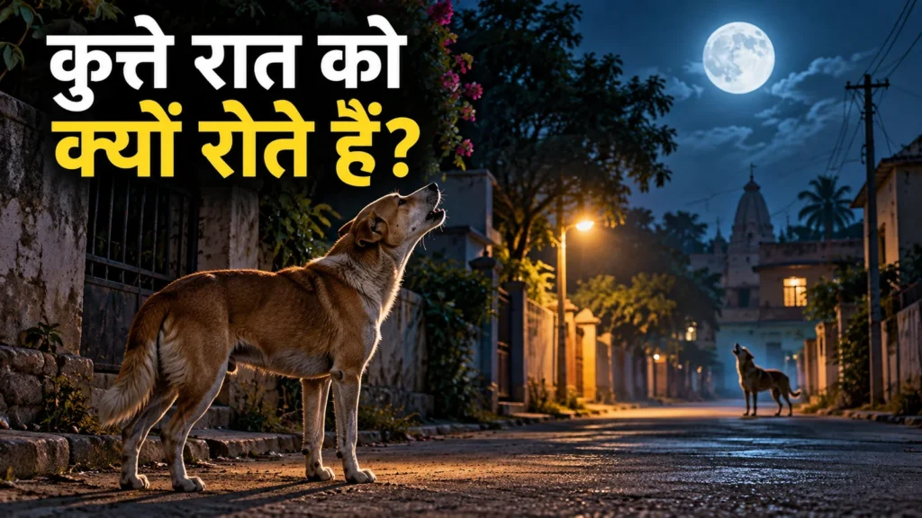 कुत्ते रात को क्यों रोते हैं? क्या उन्हें भूत दिखाई देते हैं?