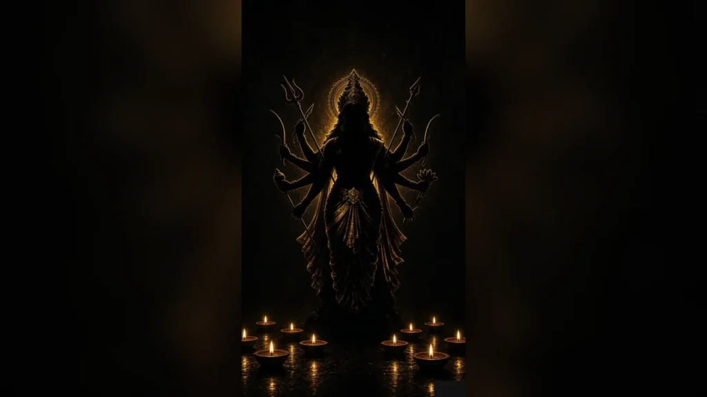 माँ दुर्गा 4K भक्ति वॉलपेपर — 5 फ्रेम