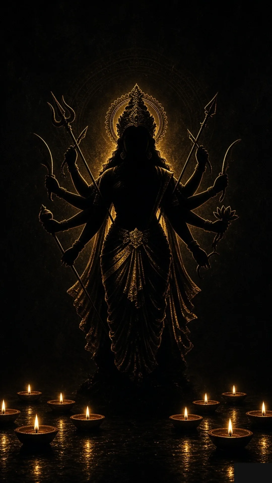 माँ दुर्गा छाया वॉलपेपर