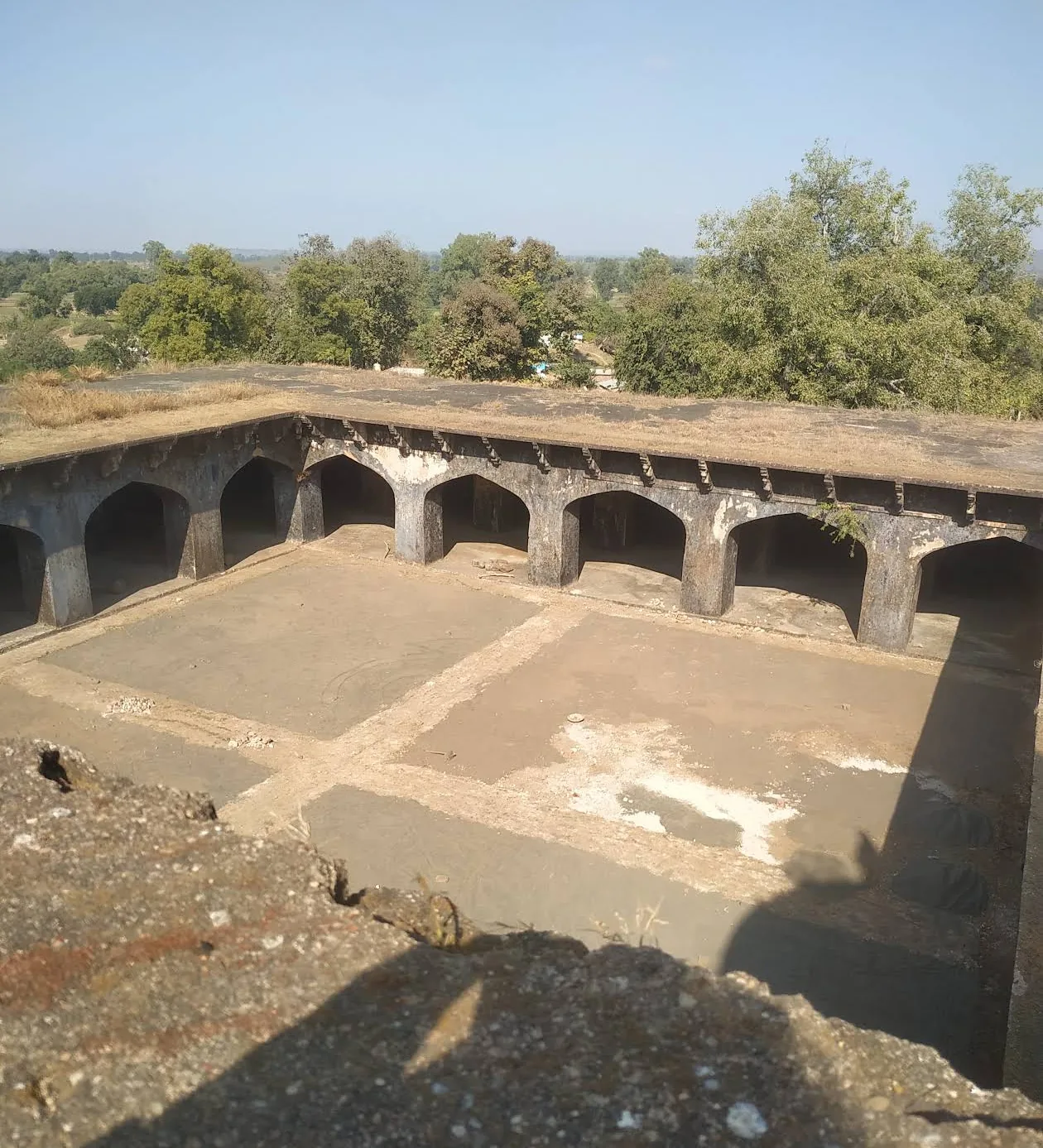 Open enclosure at Moti Mahal, locally associated with keeping elephants and horses