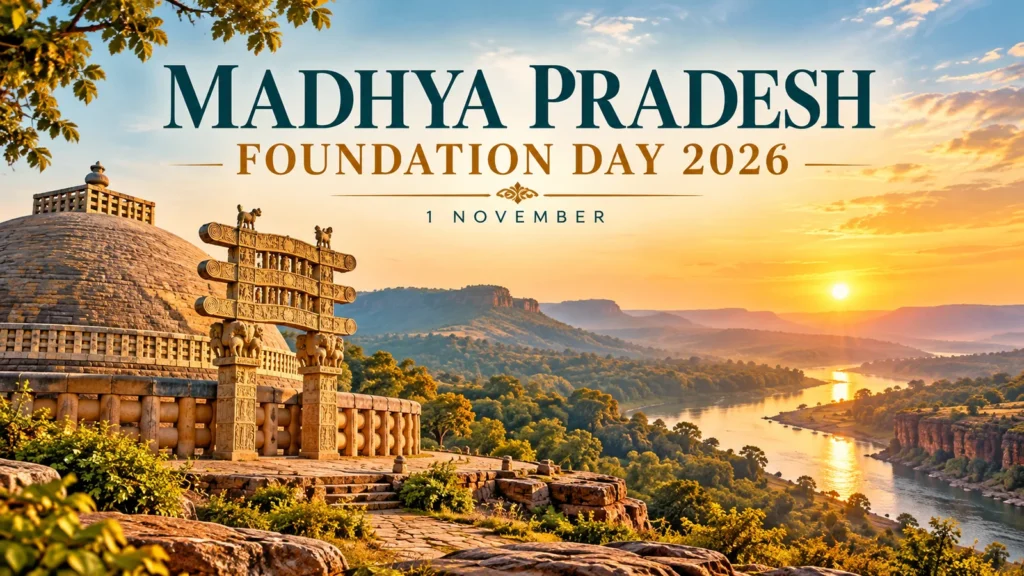 मध्य प्रदेश स्थापना दिवस 2026: गठन, भोपाल राजधानी और MP GK