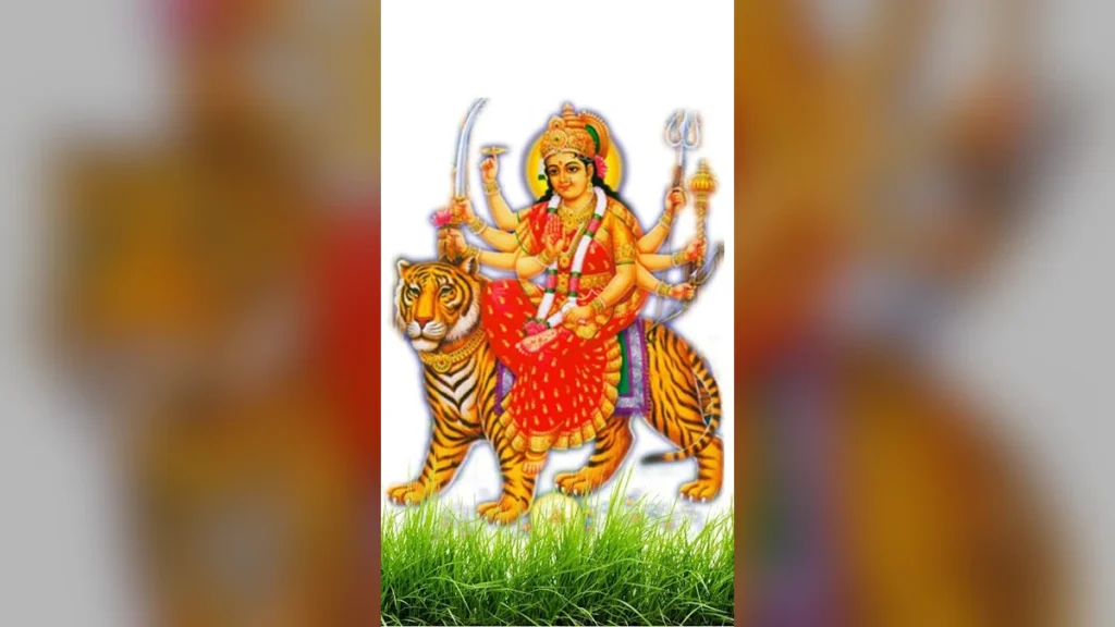माँ दुर्गा के इस सुंदर वॉलपेपर से अपने फ़ोन पर पाएं दिव्य शक्ति और शांति।