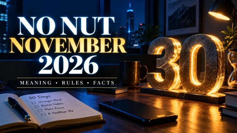 No Nut November 2026 क्या है? NNN के नियम, इतिहास और जरूरी सवाल