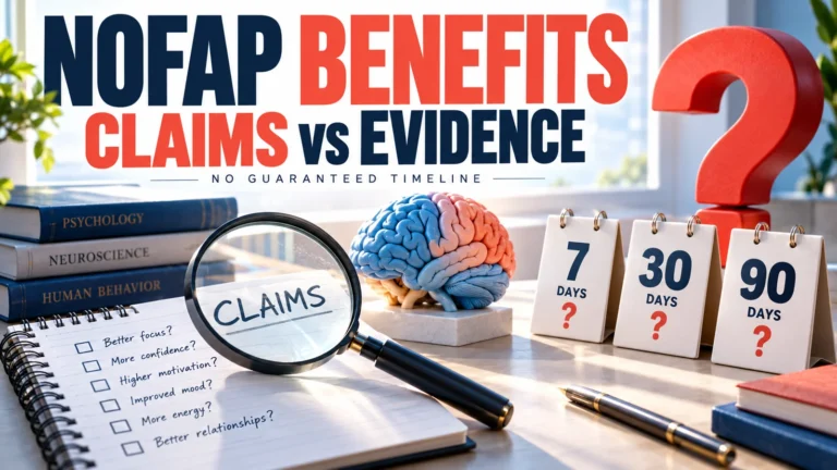 NoFap Benefits और Timeline: फायदे के दावे बनाम वैज्ञानिक प्रमाण