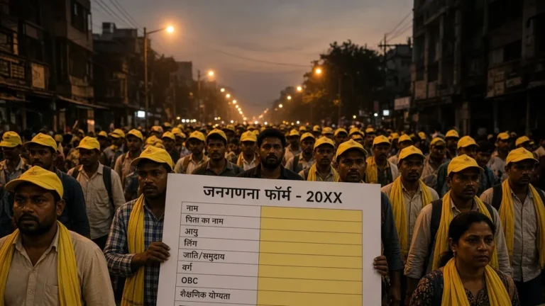 जनगणना के फॉर्म में OBC का अलग कॉलम माँग रहे हैं। गिनती रिजर्वेशन से जुड़ी है।
