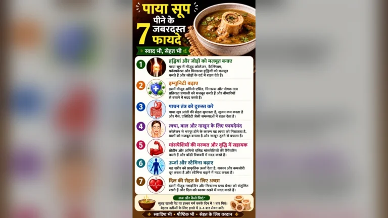 पाया सूप के 7 जबरदस्त फायदे और सेवन करने का सही तरीका