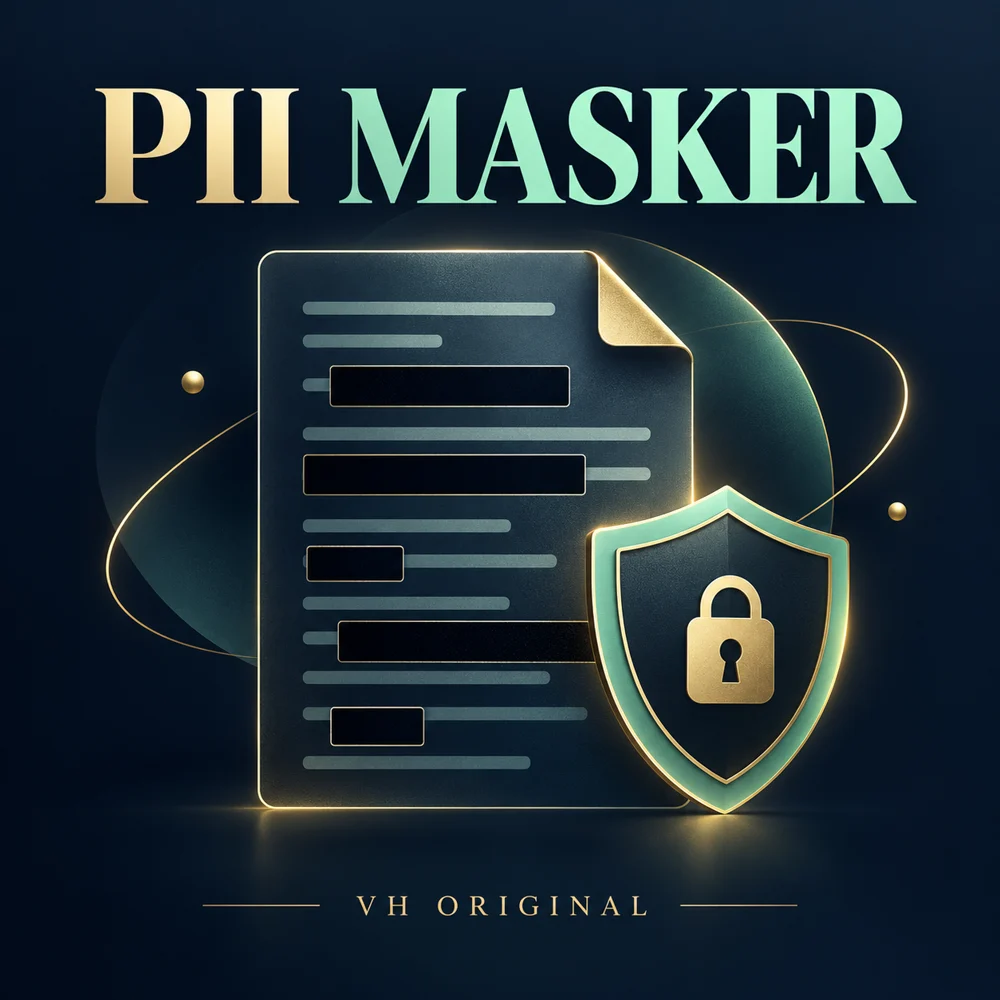 PII masker and sanitizer — VH Original