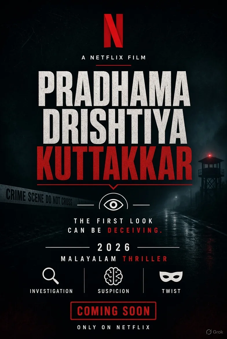 प्रधमा दृष्टि कुट्टक्कर Netflix रिलीज इंफो पोस्टर