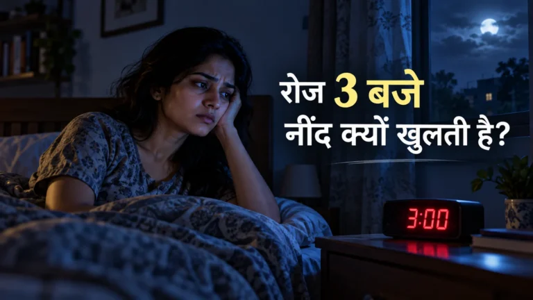 रात को 3 बजे नींद क्यों खुलती है: जानकारी और सुरक्षित जाँच का सांकेतिक चित्र।