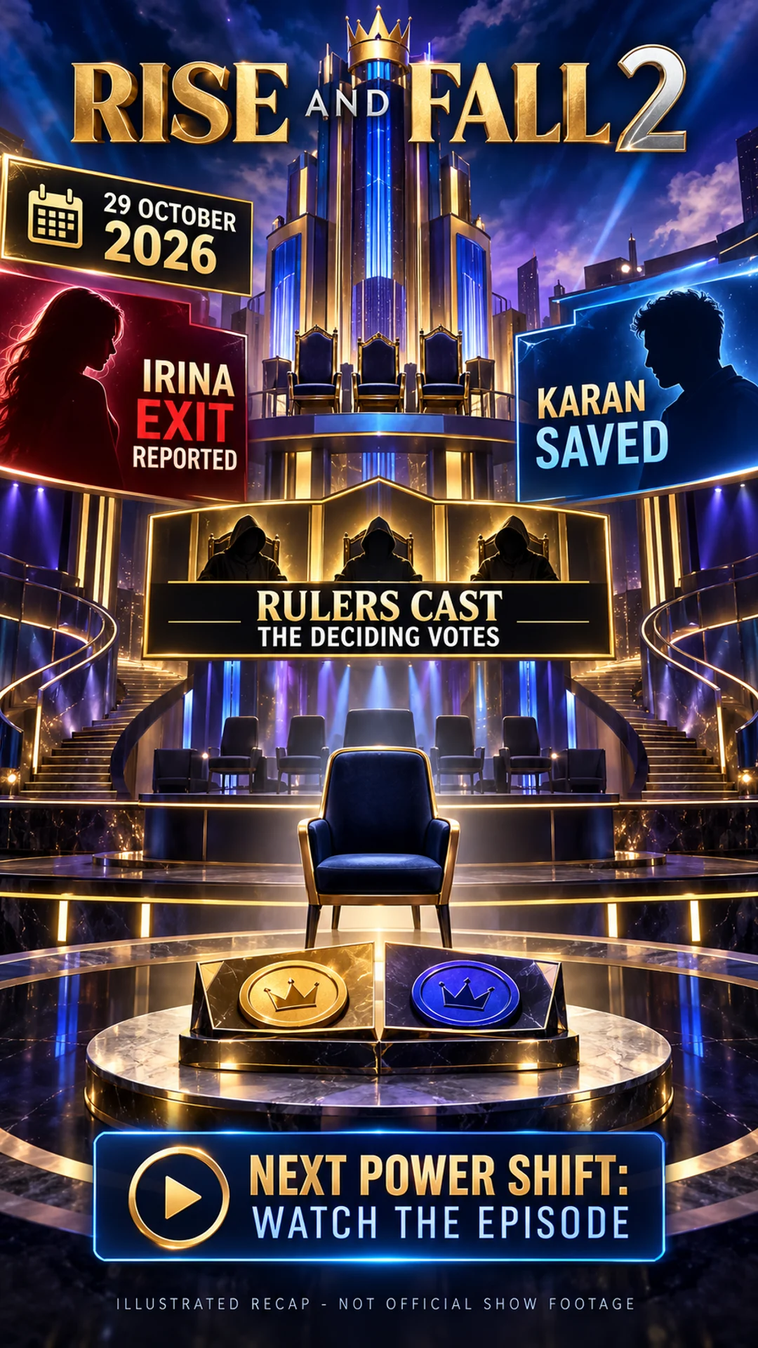 Rise and Fall 2: इरीना बाहर, करण कैसे बचे? 29 अक्टूबर अपडेट