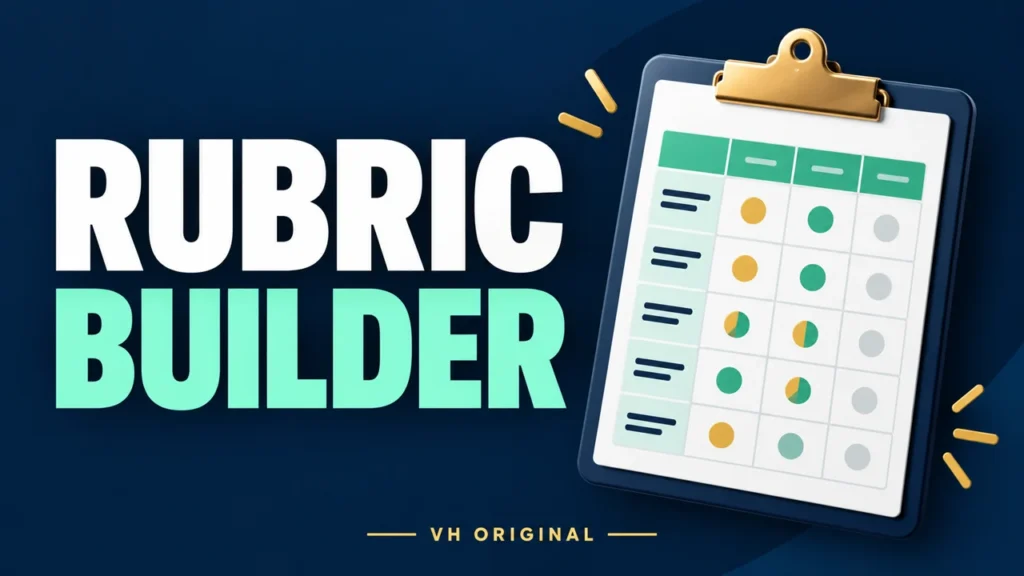 Printable grading rubric — VH Original